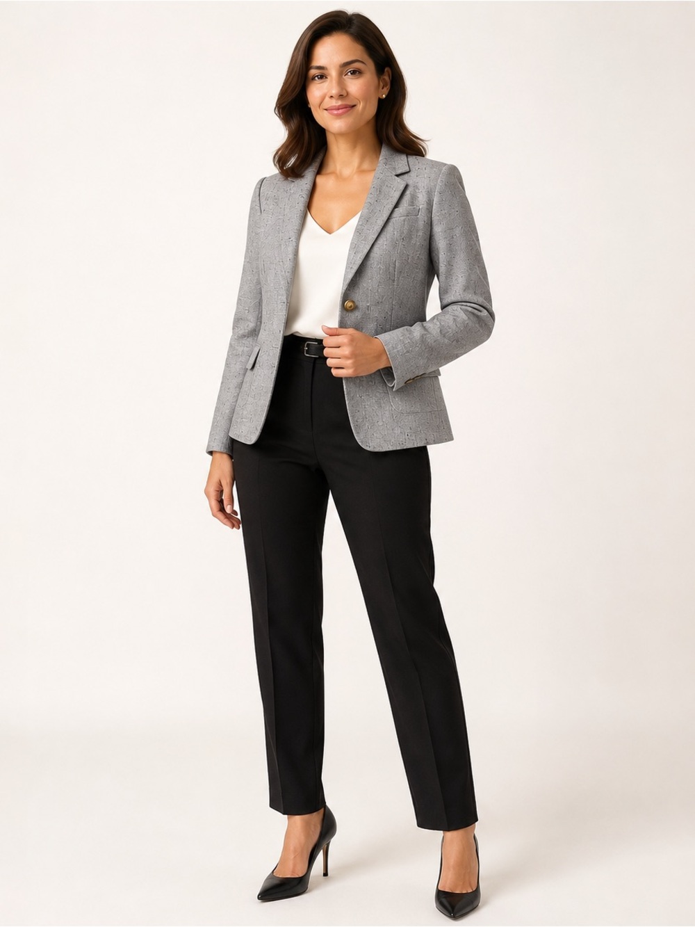 Banana Republic Hack Jacket Blazer Wool Equestrian Crest Buttons Size 0 NWOT